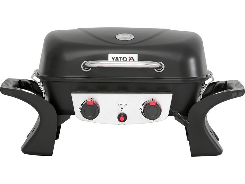 Grill gazowy przenośny yake, 2 palniki, 5kw yake