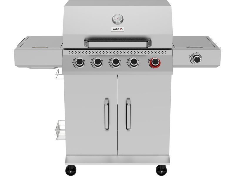 Grill gazowy yao 5+1 19kw stal nierdzewna