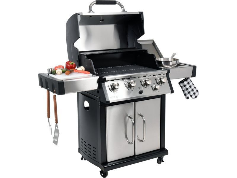 Grill gazowy yokate 4+1 stal nierdzewna 17,5kw